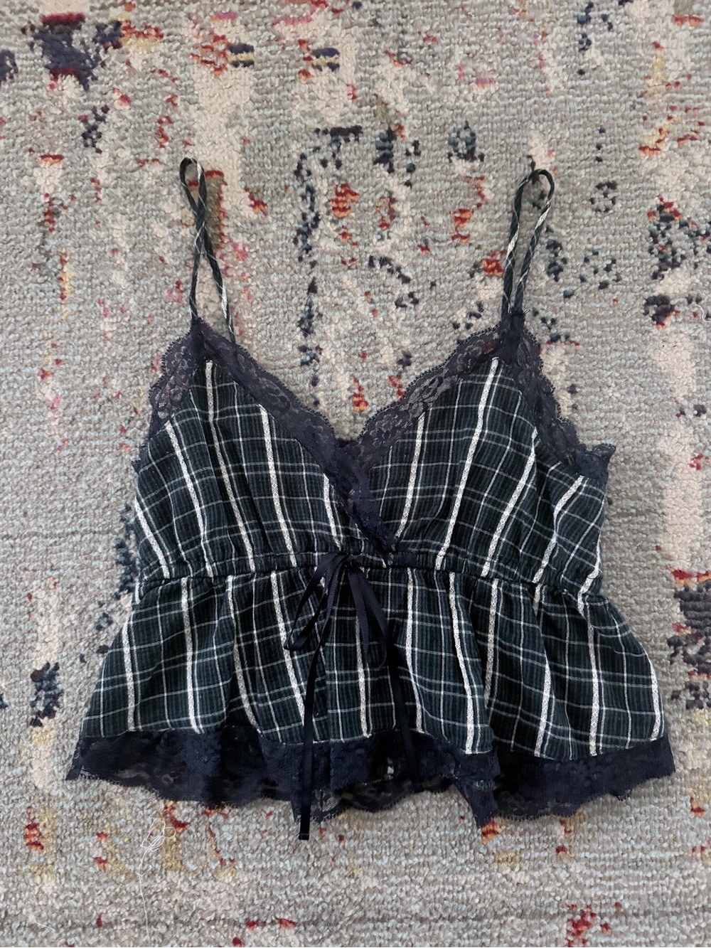American Eagle Outfitters Plaid Crop Top